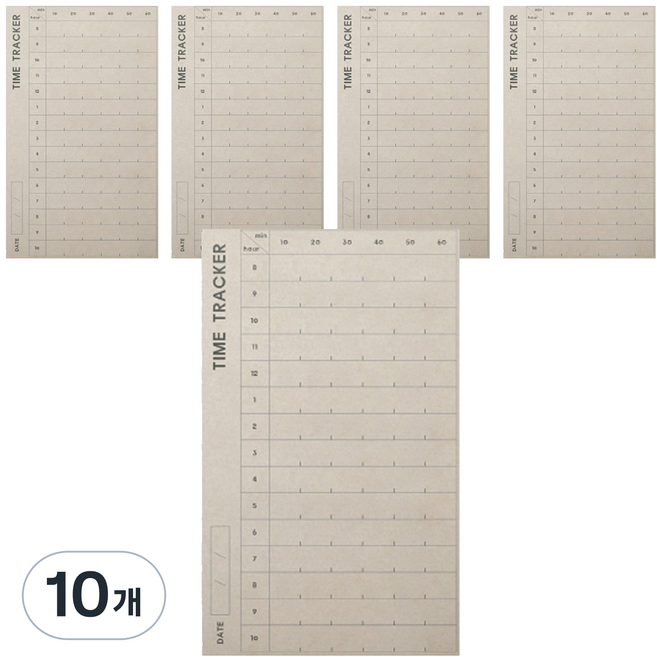鬥星紙業 甘蔗便條紙 08 Time, 米色, 10個, 60張