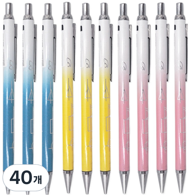 미소로 1000 샤이닝 샤프 랜덤발송 2442, 40개, 0.5mm