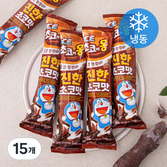 초코에몽 쭈쭈바 (냉동), 130ml, 1개입, 15개