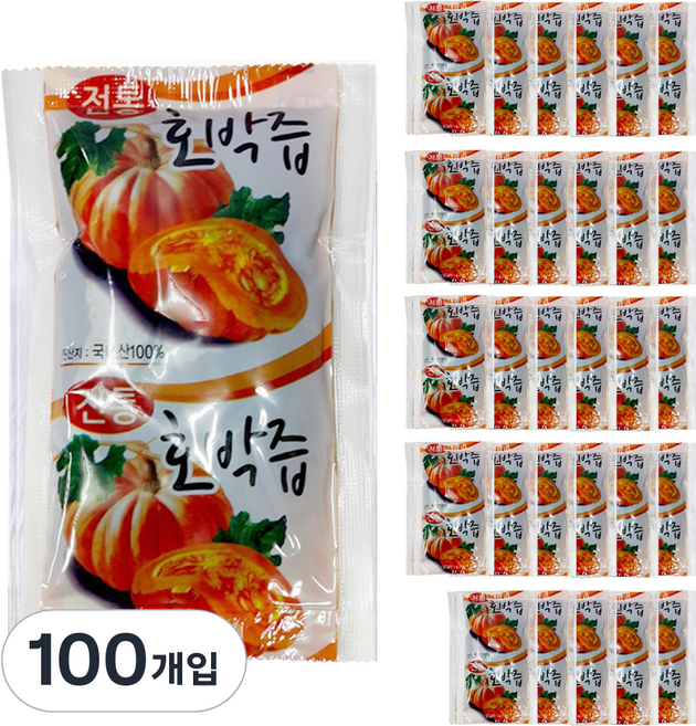 NK협동조합 호박즙, 100ml, 100개입