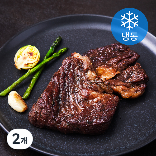 다맛나고 국내산 소고기 시즈닝 등심 스테이크(냉동), 180g, 2개