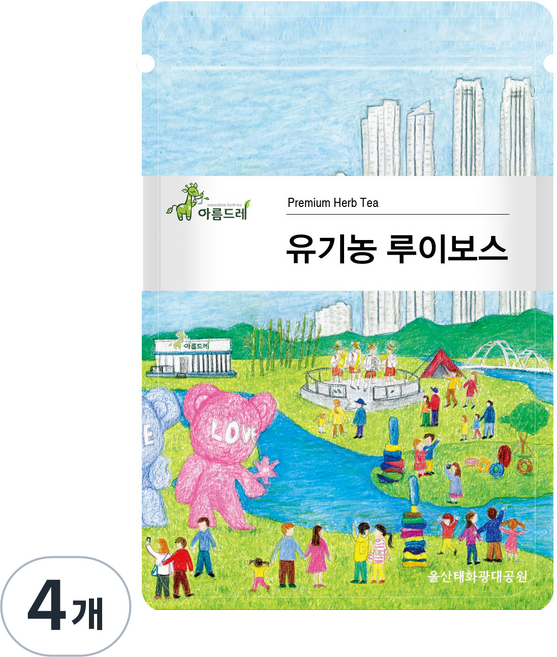 아름드레 삼각티백 유기농 루이보스, 1.1g, 25개입, 4개