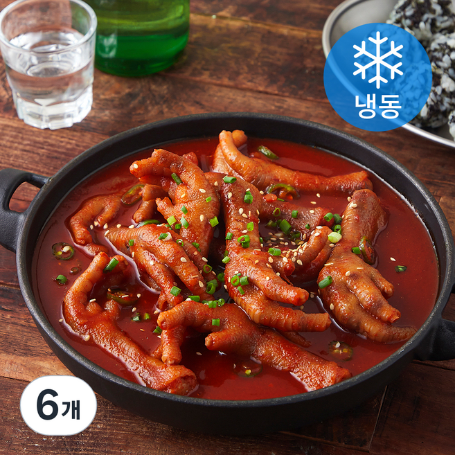 에브리쿡 국물닭발 (냉동), 300g, 6개