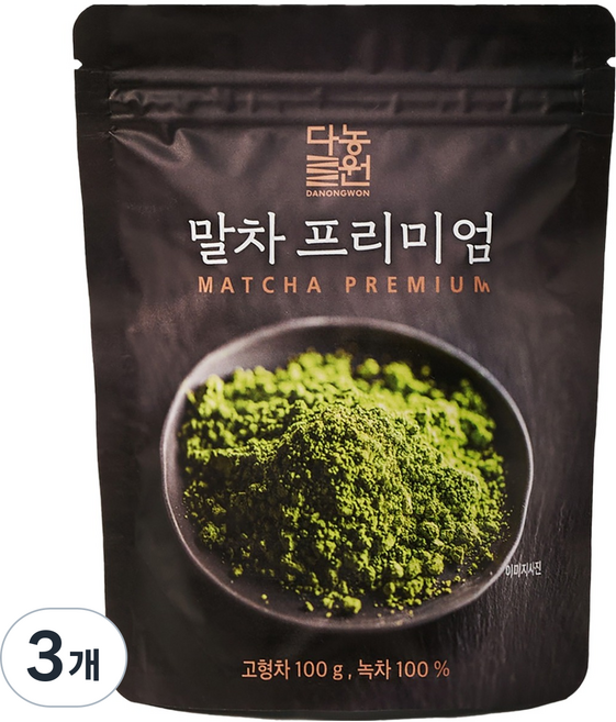 Danongwon 頂級抹茶, 100g, 1入, 3個