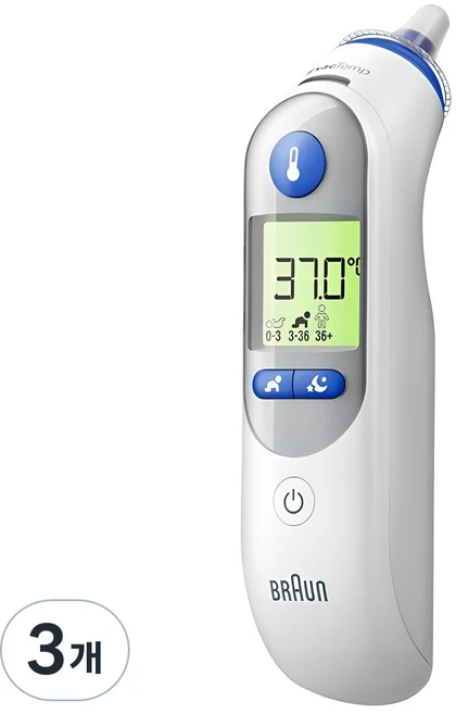 BRAUN 정확한 귀 적외선 체온계 IRT6525KO, 3개 - 쿠팡