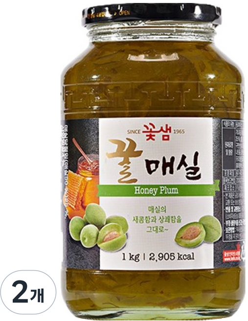 꽃샘 꿀매실, 1kg, 1개입, 2개, 1kg