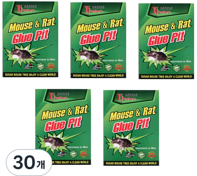 티핑하우스 초강력 쥐 끈끈이, 30개, 1개입