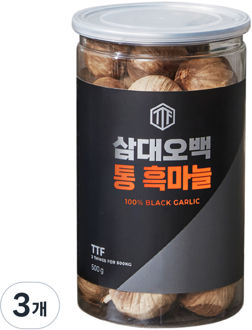 삼대오백 통 흑마늘, 500g, 3개