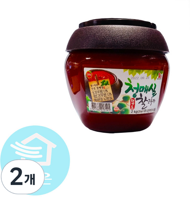 진미 청매실 태양초 찰고추장, 2kg, 2개
