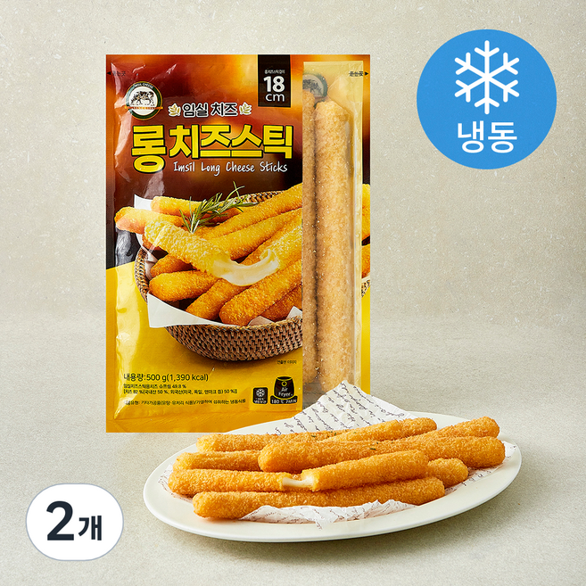 임실치즈 롱치즈스틱 (냉동), 500g, 2개