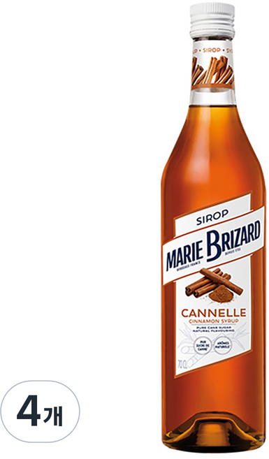 마리브리자드 시나몬 시럽, 700ml, 4개