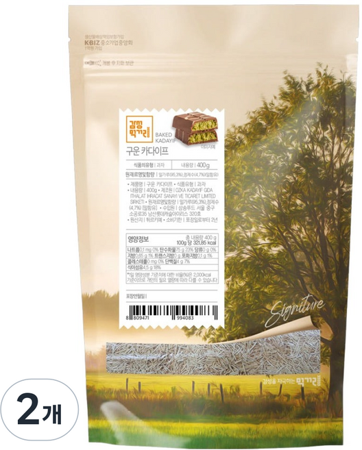 Gamsungfood 烤卡達伊夫, 400g, 2個