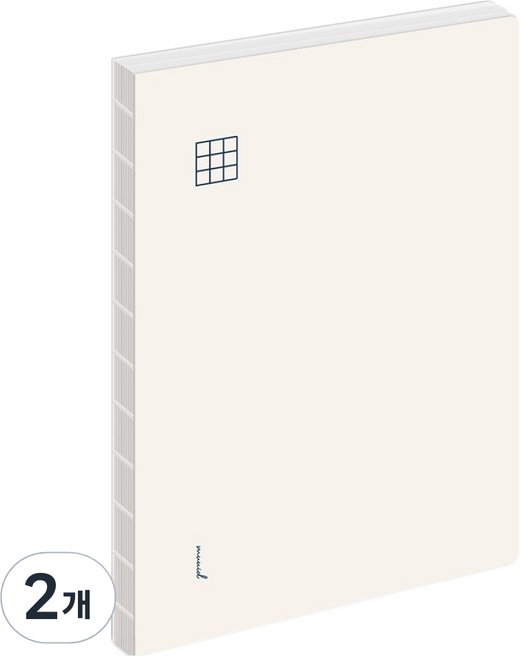 뮤니드 잇 핸디 A5 3mm 그리드 노트, 아이보리, 2개