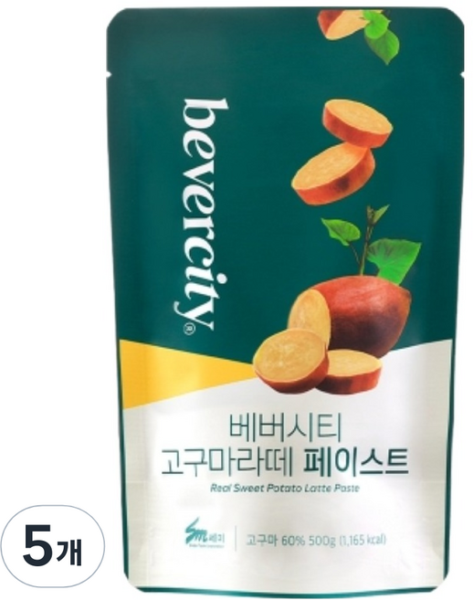 베버시티 세미 고구마라떼 페이스트, 500g, 5개, 1개입