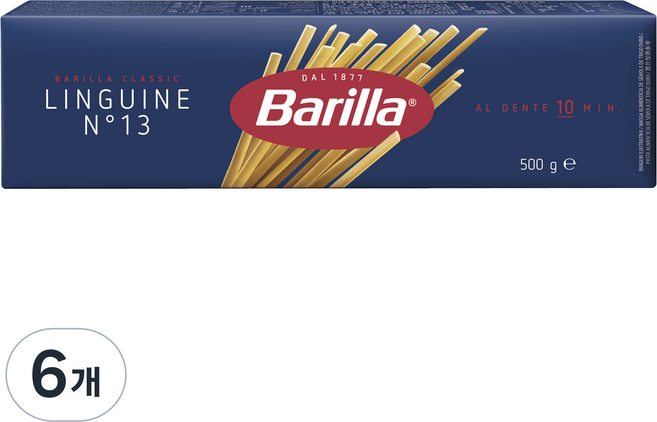 Barilla 百味來 義大利扁麵, 500g, 6個
