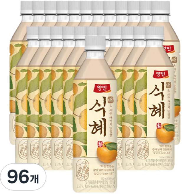 양반 배 식혜, 500ml, 96개