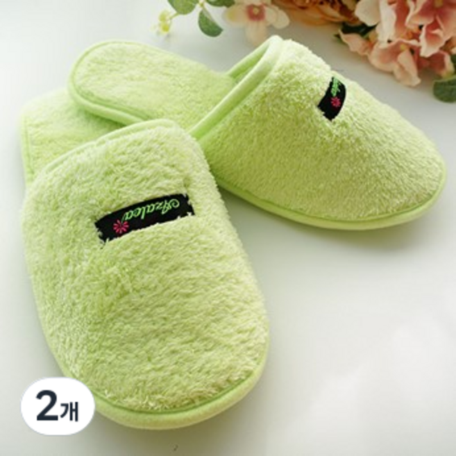 아젤리아 극세사 고급실내화 양면 막힘, 랜덤 발송, 2개