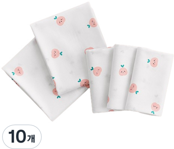 맘스네이처 밤부 대나무 아기 신생아 천기저귀, 모나, 10개