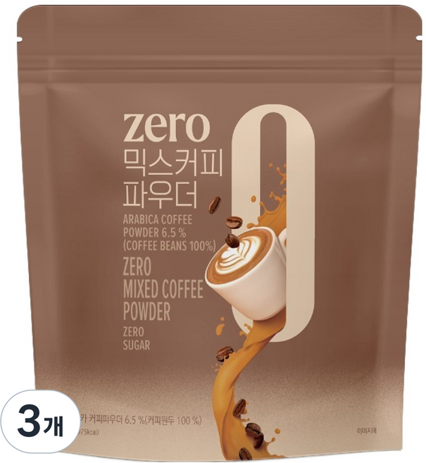 네이쳐티 zero 믹스커피 파우더, 500g, 3개, 1개입