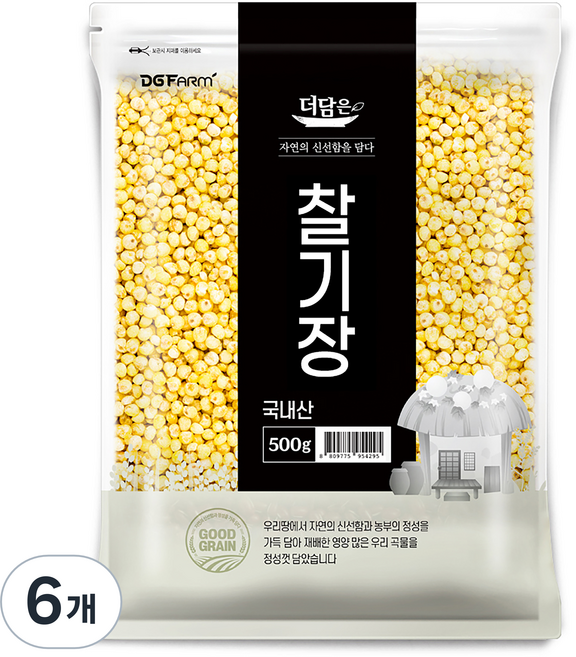 더담은 국산 찰기장, 500g, 6개