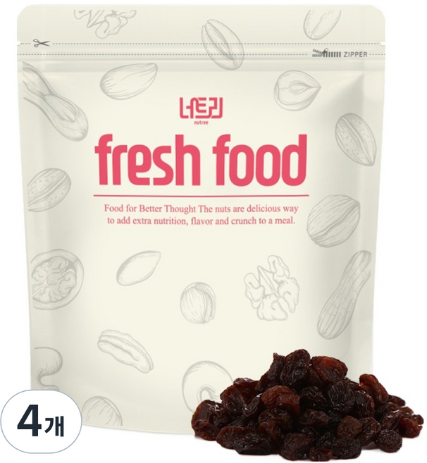 Nutree 智利葡萄乾, 250g, 4個