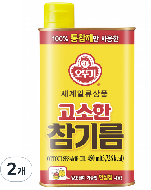 OTOKI 不倒翁 香醇麻油, 2個, 450ml