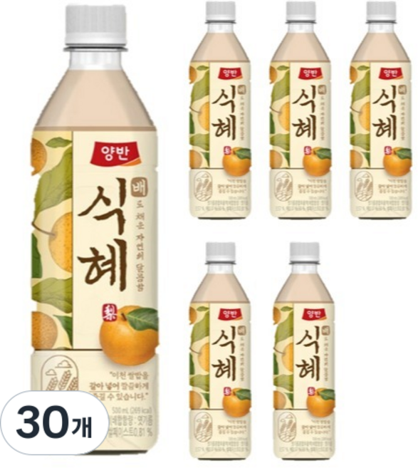 양반 배 식혜, 500ml, 30개