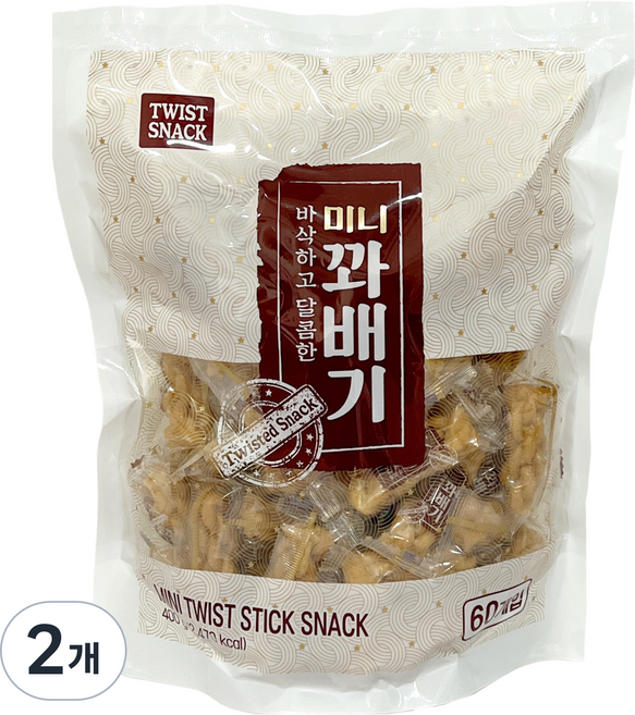 미니꽈배기, 2개, 400g