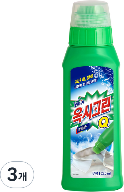 옥시크린 큐 바르는 얼룩제거제, 3개, 220ml
