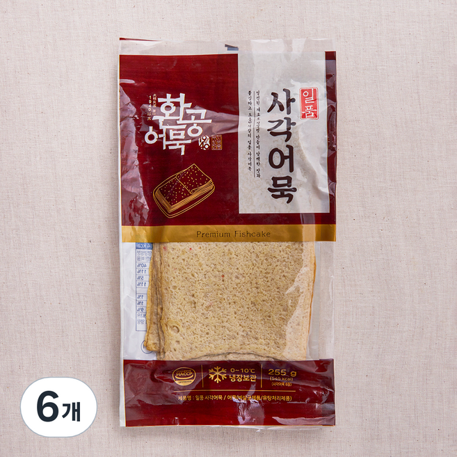 환공어묵 일품 사각어묵 8개입, 255g, 6개