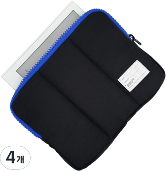 BOHO 이북리더기 쿠션 파우치, 블랙, 4개