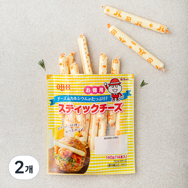 QBB 스틱치즈, 10g, 14개입, 2개