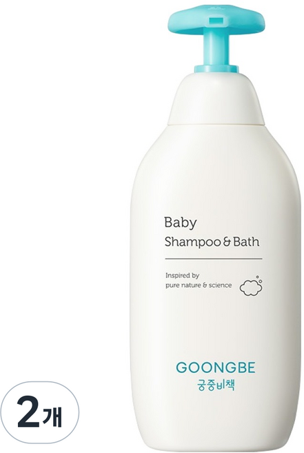 궁중비책 베이비 샴푸 앤 바스 올인원 클렌저, 350ml, 2개