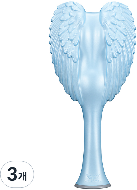 탱글엔젤 손상모용 파스텔 소프트터치 헤어브러쉬, 블루, 3개