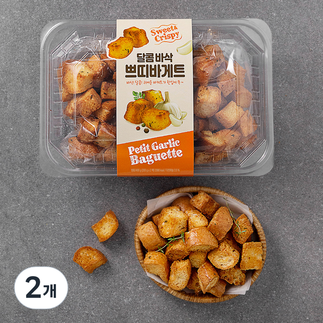 달콤 바삭 쁘띠 바게트, 400g, 1개입, 2개
