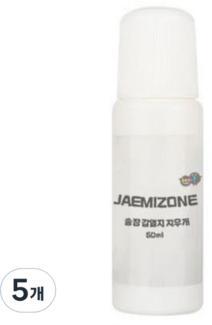 재미존 송장 감열지 지우개 50ml, 5개