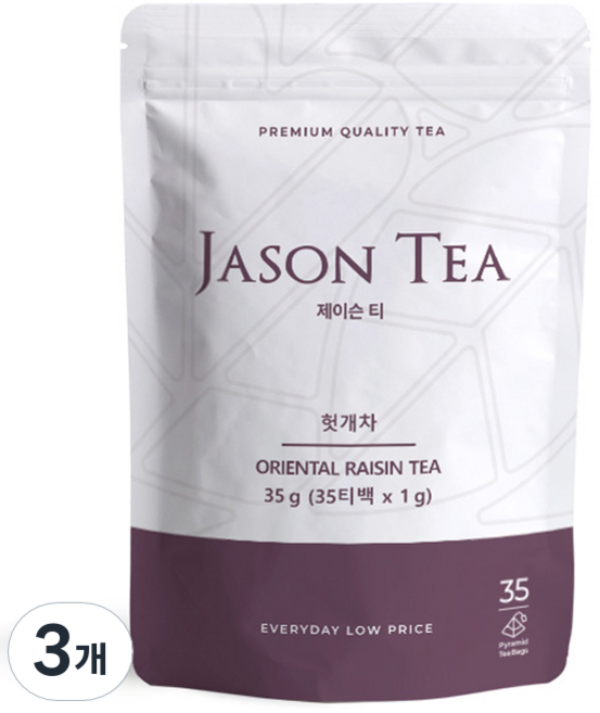 JASON TEA 枳椇子茶 35入三角茶包袋, 1g, 4個, 35包
