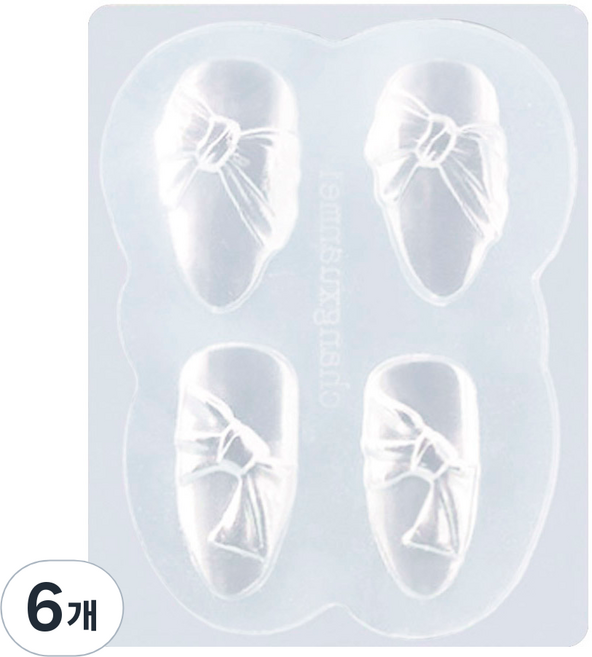 메이브라운 젤네일재료 소프트몰드 M08165, 리본, 6개