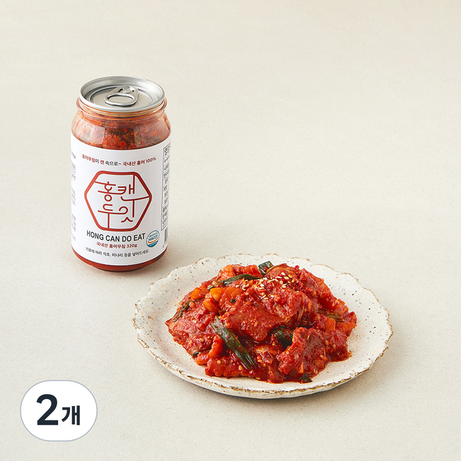 홍캔두잇 홍어무침 PET형, 2개, 320g