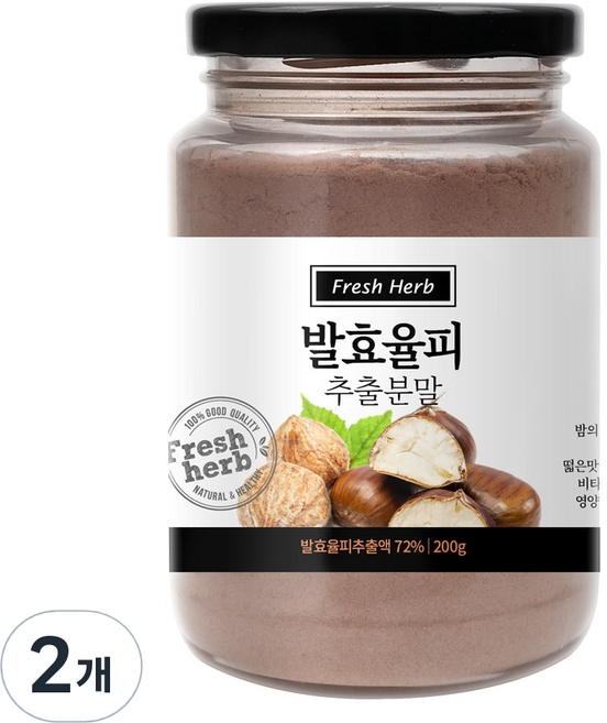 신선약초 발효율피 추출분말, 2개, 200g
