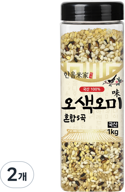 한음미가 오색오미 혼합5곡, 1kg, 2개