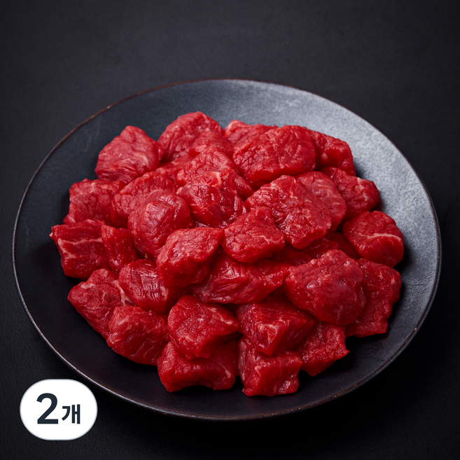 국내산 소고기 양지 3등급 국거리용 (냉장), 300g, 2개