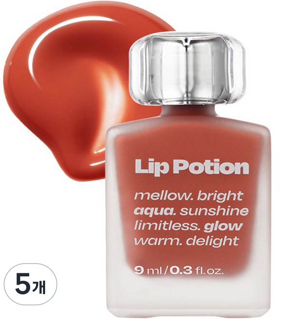 얼터너티브스테레오 립 포션 아쿠아 글로우 립틴트, 1 레몬 밤, 5개
