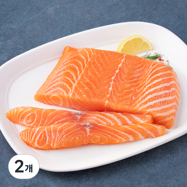 모위 프리미엄 생연어 횟감용 (냉장), 2개, 500g