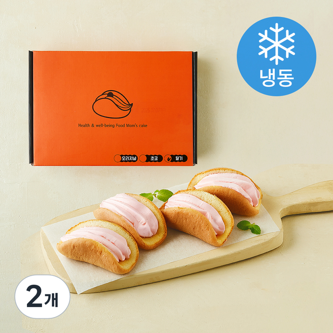 맘스케이크 청주오믈렛 딸기 (냉동), 18g, 2개, 12개입