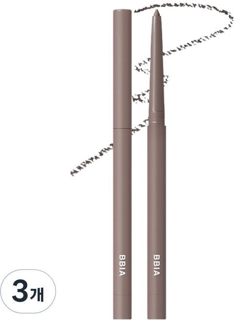삐아 라스트 오토 젤 아이라이너 0.3g, 21 뮤트 브라운, 3개