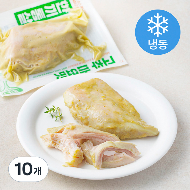 한끼통살 통살 소스 닭가슴살 고추마요맛 (냉동), 100g, 1개입, 10개