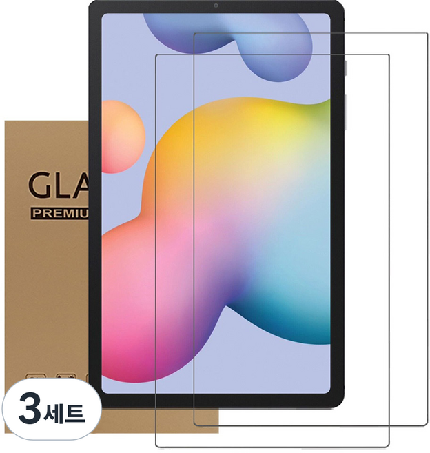 아네스 태블릿PC 9H 고경도 풀커버 강화유리 액정보호필름 2p 세트, 투명, 3세트
