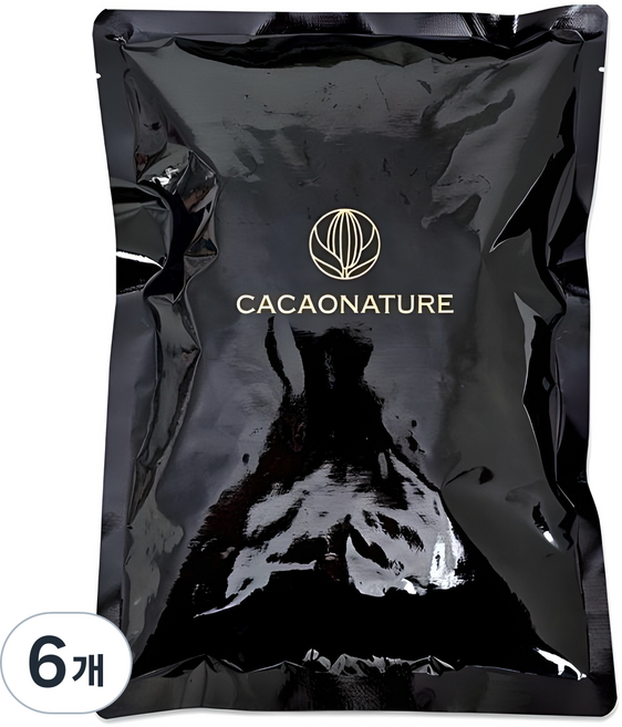 카카오네이처 화이트 컴파운드 코팅 초콜릿, 1kg, 6개