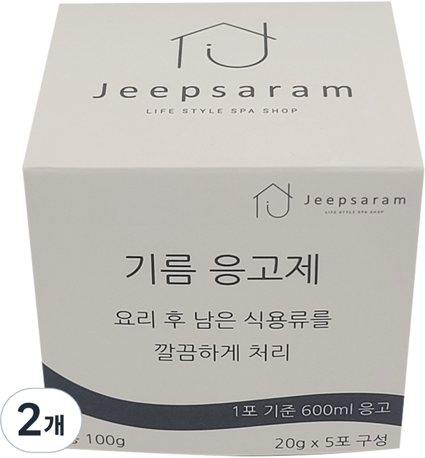 집사람 기름 응고제 5p, 100g, 2개